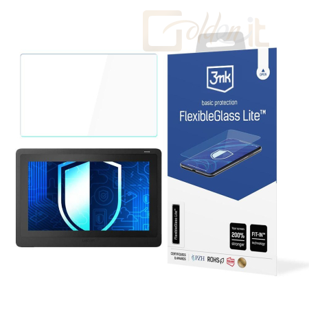 Okostelefon kiegészítő 3mk FlexibleGlass Lite hibrid üvegfólia 7H WACOM Cintiq 16 - W-19u3FxGlL-WC16