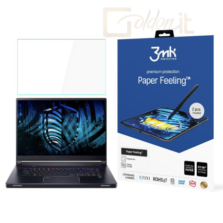 Okostelefon kiegészítő 3mk Paper Feeling védőfólia rajzoláshoz Acer Predator Triton 17X - W-19u3PapFe-APT17X