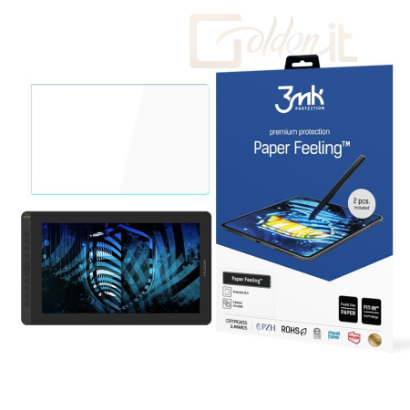 Okostelefon kiegészítő 3mk Paper Feeling védőfólia rajzoláshoz Huion Kamvas 16 - W-19u3PapFe-HK16