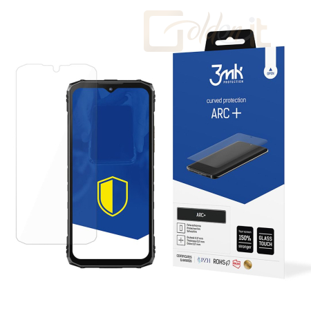 Okostelefon kiegészítő 3mk ARC+ kijelző védőfólia Doogee Blade 10 / Pro / Ultra - W-3ArcP-DB10PU
