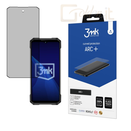 Okostelefon kiegészítő 3mk ARC+ kijelző védőfólia Doogee S200 - W-3ArcP-DS200w