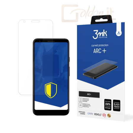 Okostelefon kiegészítő 3mk ARC+ kijelző védőfólia Google Pixel 3a XL - W-3ArcP-GoPix10