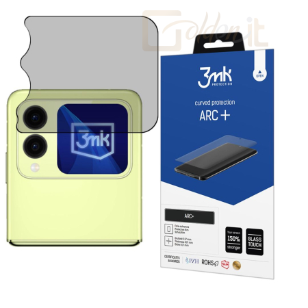 Okostelefon kiegészítő 3mk ARC+ kijelző védőfólia Huawei Nova Flip (front) - W-3ArcP-HNFf