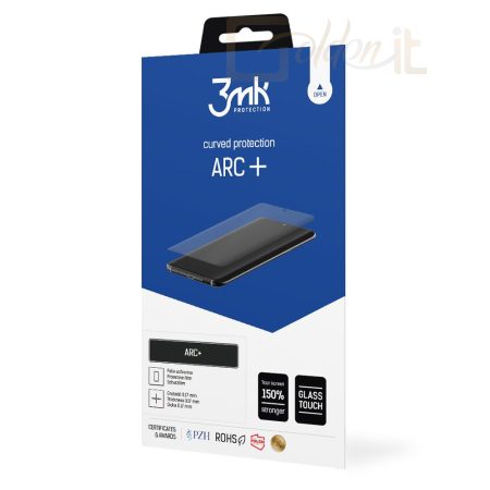Okostelefon kiegészítő 3mk ARC+ kijelző védőfólia Honor X60 - W-3ArcP-HX60