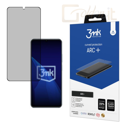 Okostelefon kiegészítő 3mk ARC+ kijelző védőfólia Realme C65s - W-3ArcP-RC65s