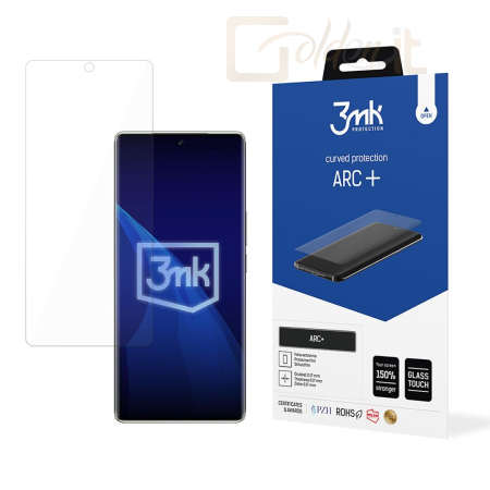 Okostelefon kiegészítő 3mk ARC+ kijelző védőfólia Vivo Y200 Pro 5G - W-3ArcP-VY200P5G