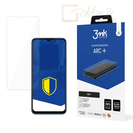 Okostelefon kiegészítő 3mk ARC+ kijelző védőfólia ZTE Blade A54 - W-3ArcP-ZTEBlA54