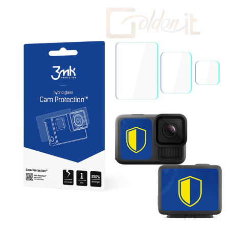 Okostelefon kiegészítő 3mk Kamera védőfólia GoPro Hero 13 - W-3CamProt-GpHr13