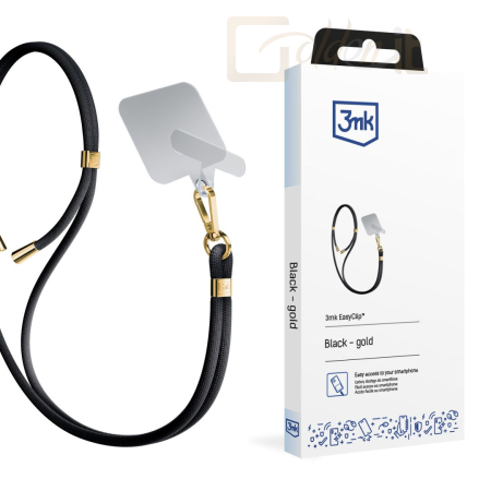 Okostelefon kiegészítő 3mk EasyClip kiegészítő Fekete (arany) - W-3EaCli-AccBlacG