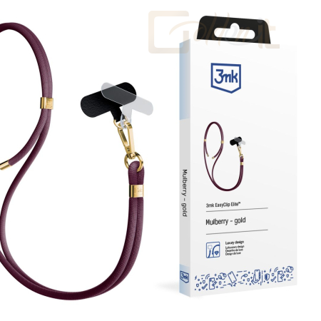 Okostelefon kiegészítő 3mk EasyClip Elite kiegészítő Mulberry (arany) - W-3EaCliEl-AccMulbG