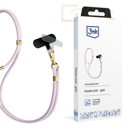 Okostelefon kiegészítő 3mk EasyClip Elite kiegészítő Powder Rózsaszín (arany) - W-3EaCliEl-AccPoPiG