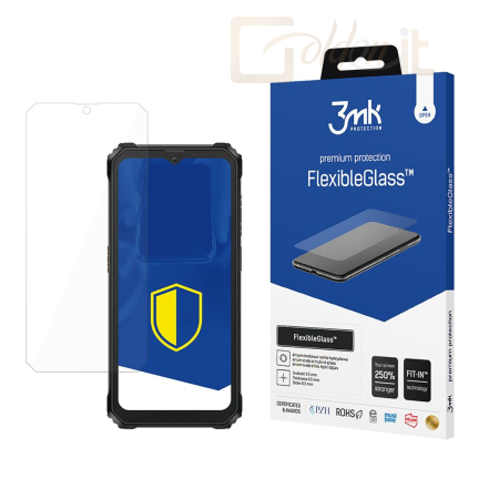 Okostelefon kiegészítő 3mk FlexibleGlass hibrid üvegfólia 7H Blackview BV6200 / BV6200 Pro - W-3FxGl-BBV6200P