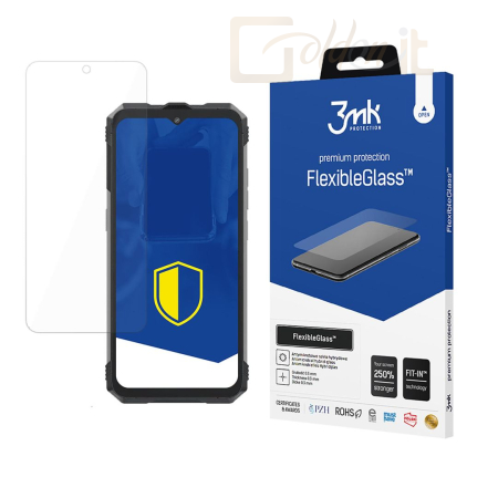 Okostelefon kiegészítő 3mk FlexibleGlass hibrid üvegfólia 7H Cubot KingKong AX - W-3FxGl-CKKAX