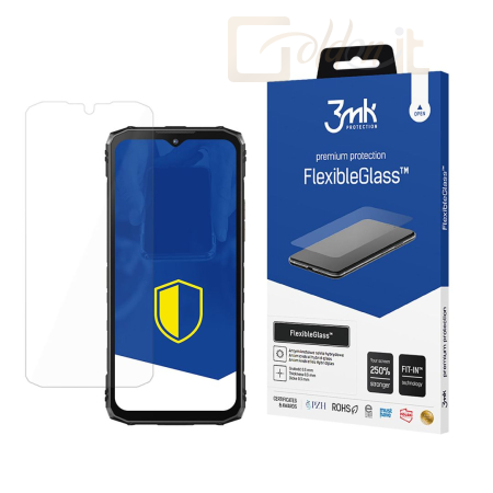 Okostelefon kiegészítő 3mk FlexibleGlass hibrid üvegfólia 7H Doogee Blade 10 / Pro / Ultra - W-3FxGl-DB10PU