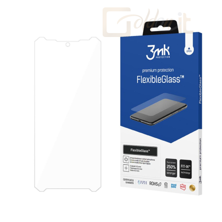 Okostelefon kiegészítő 3mk FlexibleGlass hibrid üvegfólia 7H Doogee DK10 - W-3FxGl-DDK10