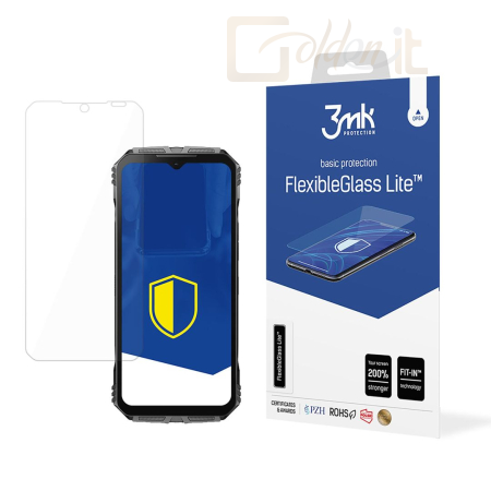 Okostelefon kiegészítő 3mk FlexibleGlass Lite hibrid üvegfólia 7H Doogee S Cyber - W-3FxGlL-DSC