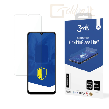 Okostelefon kiegészítő 3mk FlexibleGlass Lite hibrid üvegfólia 7H Redmi 13C 5G - W-3FxGlL-Re13C1