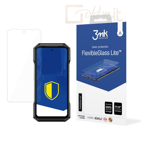 Okostelefon kiegészítő 3mk FlexibleGlass Lite hibrid üvegfólia 7H Ulefone Armor27 Pro / 27T Pro - W-3FxGlL-UA27P/T