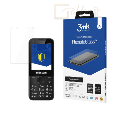 Okostelefon kiegészítő 3mk FlexibleGlass hibrid üvegfólia 7H MaxCom MM248 4G - W-3FxGl-MCMM248