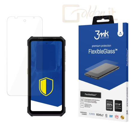 Okostelefon kiegészítő 3mk FlexibleGlass hibrid üvegfólia 7H Ulefone Armor24 - W-3FxGl-UA24