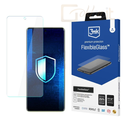 Okostelefon kiegészítő 3mk FlexibleGlass hibrid üvegfólia 7H VIVO S19 - W-3FxGl-VS19
