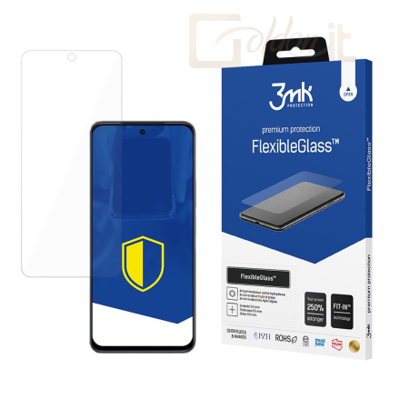Okostelefon kiegészítő 3mk FlexibleGlass hibrid üvegfólia 7H Vivo Y37 Pro - W-3FxGl-VY37P