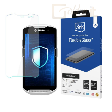 Okostelefon kiegészítő 3mk FlexibleGlass hibrid üvegfólia 7H Zebra TC51 - W-3FxGl-Ze28
