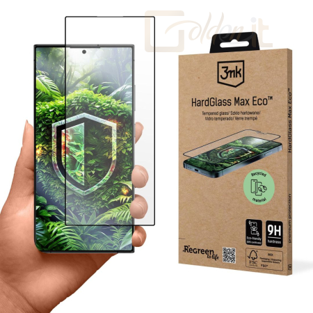 Okostelefon kiegészítő 3mk HardGlass Max edzett üvegfólia 9H Eco GRS CU 1304127 Samsung Galaxy S24 Ultra - W-3HgMaxEco-SaS24U