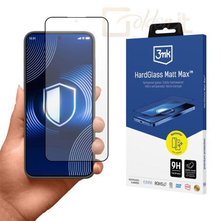 Okostelefon kiegészítő 3mk HardGlass Matt Max edzett üvegfólia 9H Samsung Galaxy S24 - W-3HGMtMx-SaS24