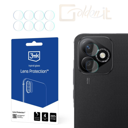 Okostelefon kiegészítő 3mk Kameralencse védőfólia Honor X60i 5G - W-3LenProt-HX60i5G