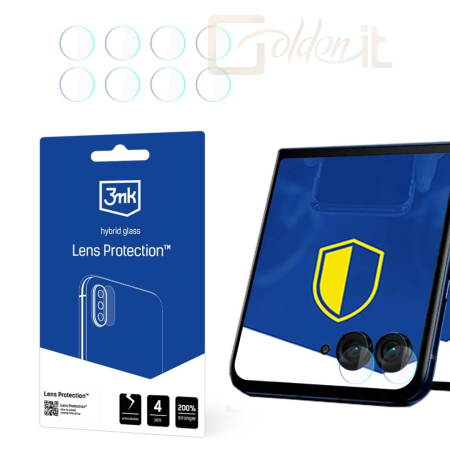 Okostelefon kiegészítő 3mk Kameralencse védőfólia Motorola Razr 50 Ultra (front) - W-3LenProt-MR50Uf