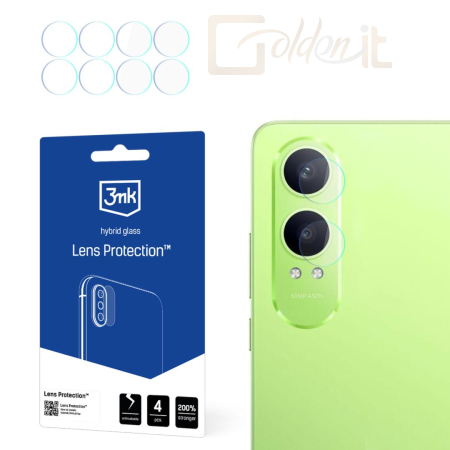 Okostelefon kiegészítő 3mk Kameralencse védőfólia OnePlus Nord CE 4 Lite - W-3LenProt-OK12x