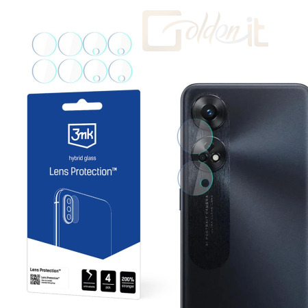Okostelefon kiegészítő 3mk Kameralencse védőfólia Oppo Reno8 T 5G - W-3LenProt-Op163