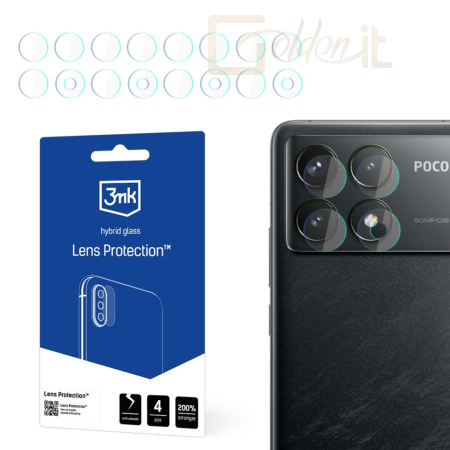 Okostelefon kiegészítő 3mk Kameralencse védőfólia Poco F6 Pro - W-3LenProt-PF6P