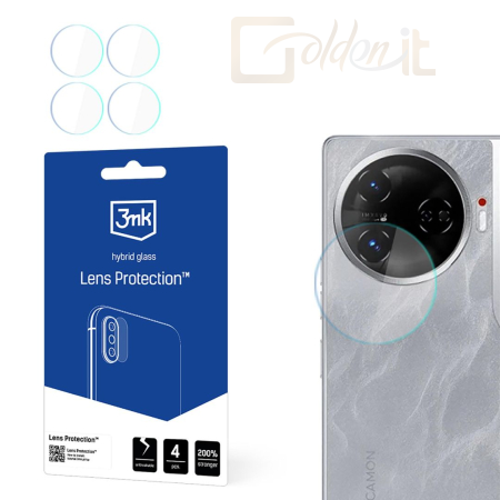 Okostelefon kiegészítő 3mk Kameralencse védőfólia Tecno Camon 30 - W-3LenProt-TC30