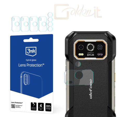 Okostelefon kiegészítő 3mk Kameralencse védőfólia Ulefone Armor27 Pro / 27T Pro - W-3LenProt-UA27P/T