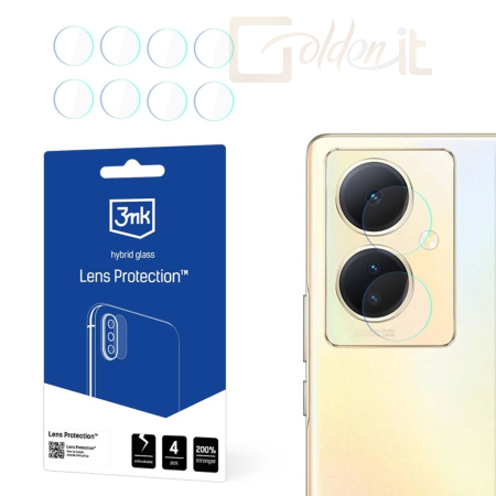Okostelefon kiegészítő 3mk Kameralencse védőfólia Vivo V29 Lite 5G - W-3LenProt-VV29L