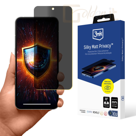 Okostelefon kiegészítő 3mk Silky Matt Privacy belátásgátló fólia Nothing Phone 2 - W-3SlMatPv-NtPh2