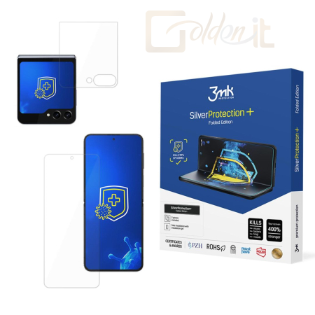 Okostelefon kiegészítő 3mk SilverProtection+ antimikrobiális védőfólia Folded Edition Samsung Galaxy Z Flip 6 - W-3SProtPF-SamGZfl6