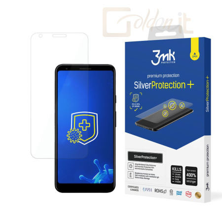 Okostelefon kiegészítő 3mk SilverProtection+ antimikrobiális védőfólia Google Pixel 3a XL - W-3SPrtP-GoPix10