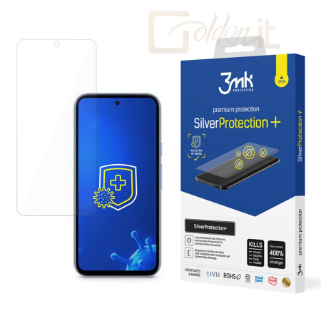 Okostelefon kiegészítő 3mk SilverProtection+ antimikrobiális védőfólia Google Pixel 8A 5G - W-3SPrtP-GoPix25