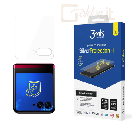 Okostelefon kiegészítő 3mk SilverProtection+ antimikrobiális védőfólia Motorola Razr 50 Ultra (front) - W-3SPrtP-MR50Uf