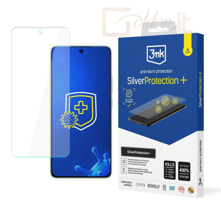 Okostelefon kiegészítő 3mk SilverProtection+ antimikrobiális védőfólia Redmi Note 13R - W-3SPrtP-RN13R