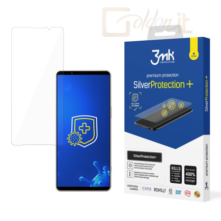 Okostelefon kiegészítő 3mk SilverProtection+ antimikrobiális védőfólia Sony Xperia 1 VI - W-3SPrtP-SXP1VI