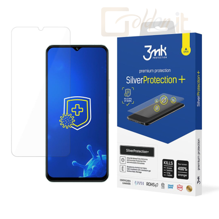 Okostelefon kiegészítő 3mk SilverProtection+ antimikrobiális védőfólia Vivo Y18i - W-3SPrtP-VY18i