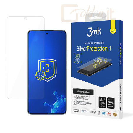 Okostelefon kiegészítő 3mk SilverProtection+ antimikrobiális védőfólia Xiaomi 14T / 14T Pro - W-3SPrtP-X14T/P