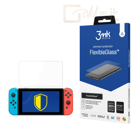 Okostelefon kiegészítő 3mk FlexibleGlass hibrid üvegfólia 7H Nintendo Switch - W-8u3FxGl-NtSw1