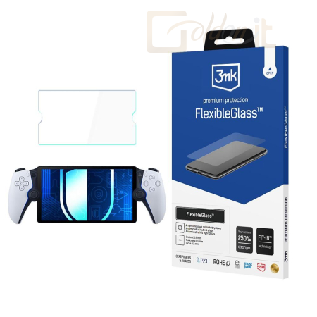 Okostelefon kiegészítő 3mk FlexibleGlass hibrid üvegfólia 7H Sony PlayStation Portal - W-8u3FxGl-SPSP