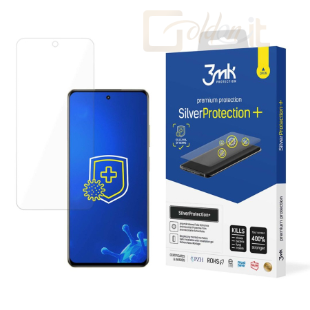 Okostelefon kiegészítő 3mk SilverProtection+ antimikrobiális védőfólia Realme V60s - W-3SPrtP-RV60s