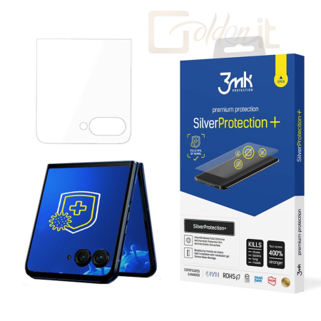 Okostelefon kiegészítő 3mk SilverProtection+ antimikrobiális védőfólia Motorola Razr 50 (front) - W-3SPrtP-MR50f